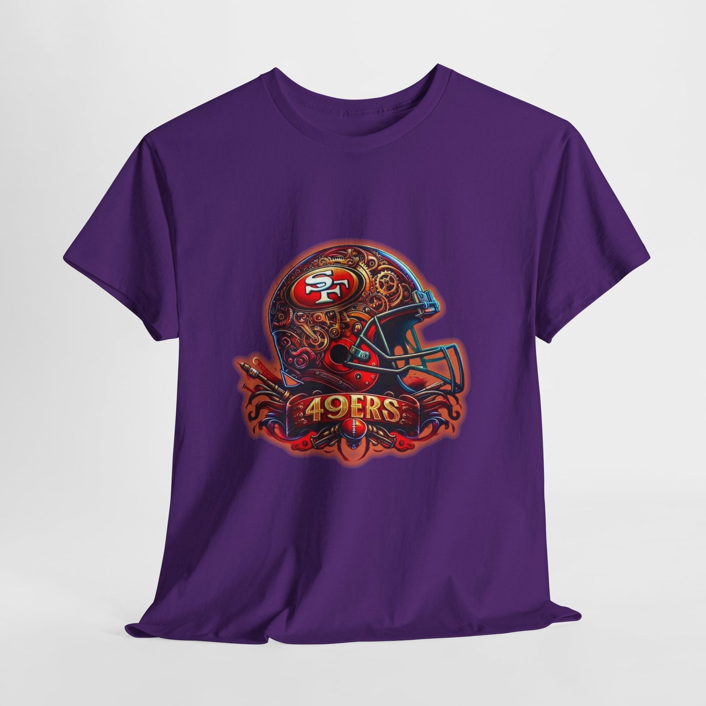 Sports 49ers Football Helmet #2 Unisex Heavy Cotton Tee