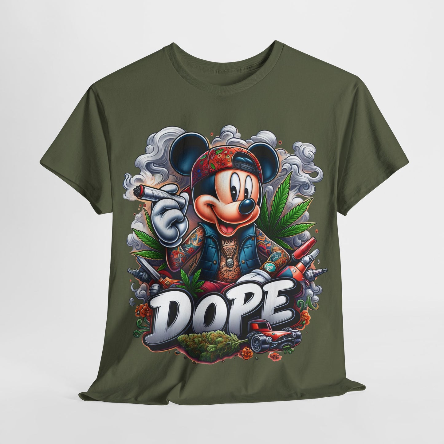 420 Dope Vibes Mouse #6 Unisex Heavy Cotton Tee