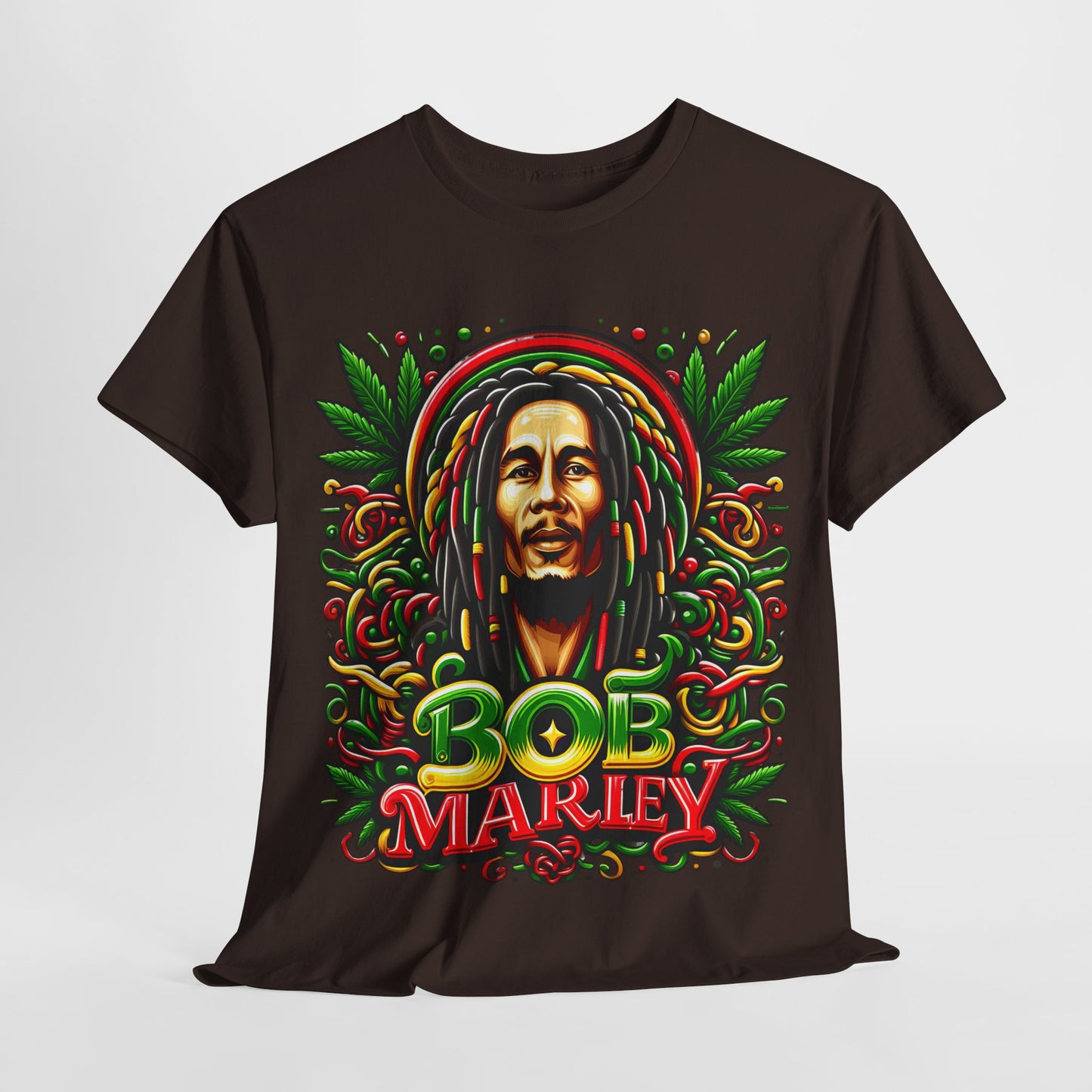 Rasta Reggae Marley #3 Unisex Heavy Cotton Tee - 312tshirts 2