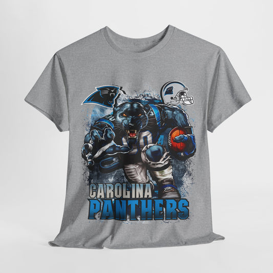 Sports Mascot Carolina Panthers Unisex Heavy Cotton Tee - 312tshirts 2