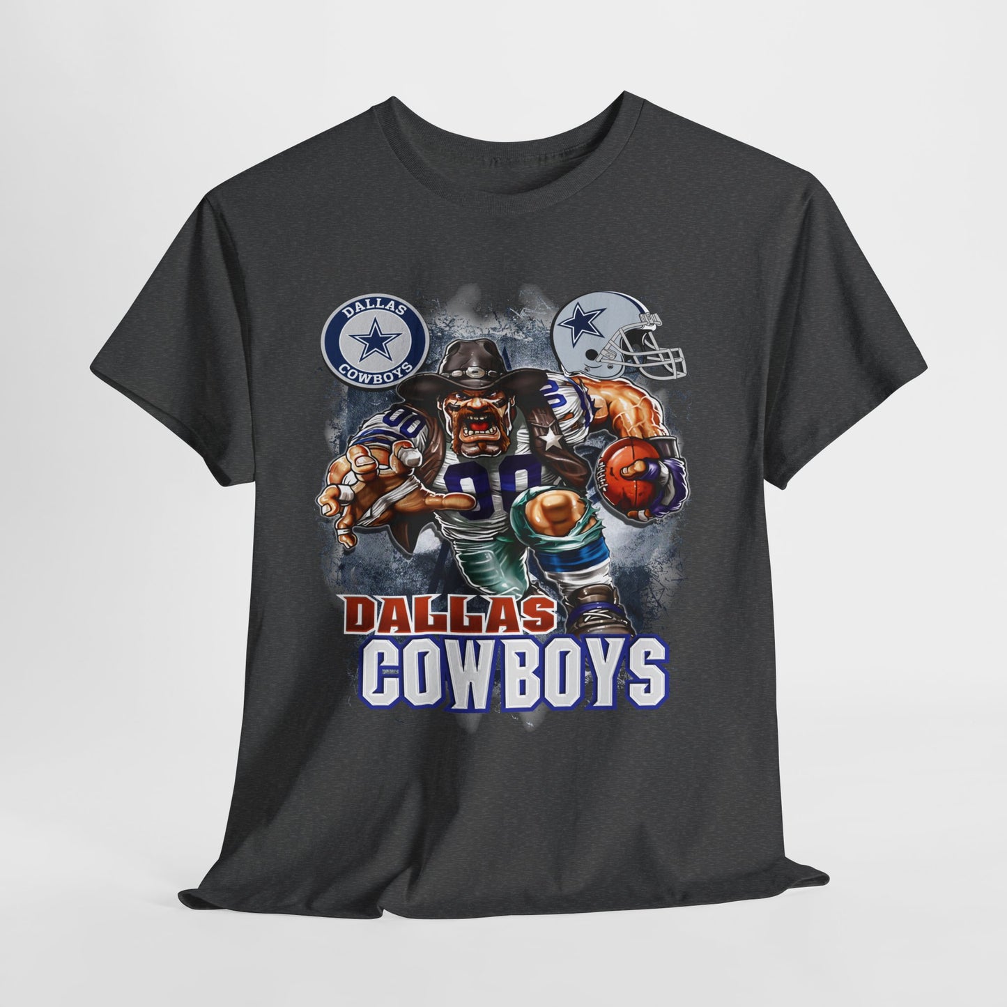 Sports Mascot Dallas Cowboys Unisex Heavy Cotton Tee