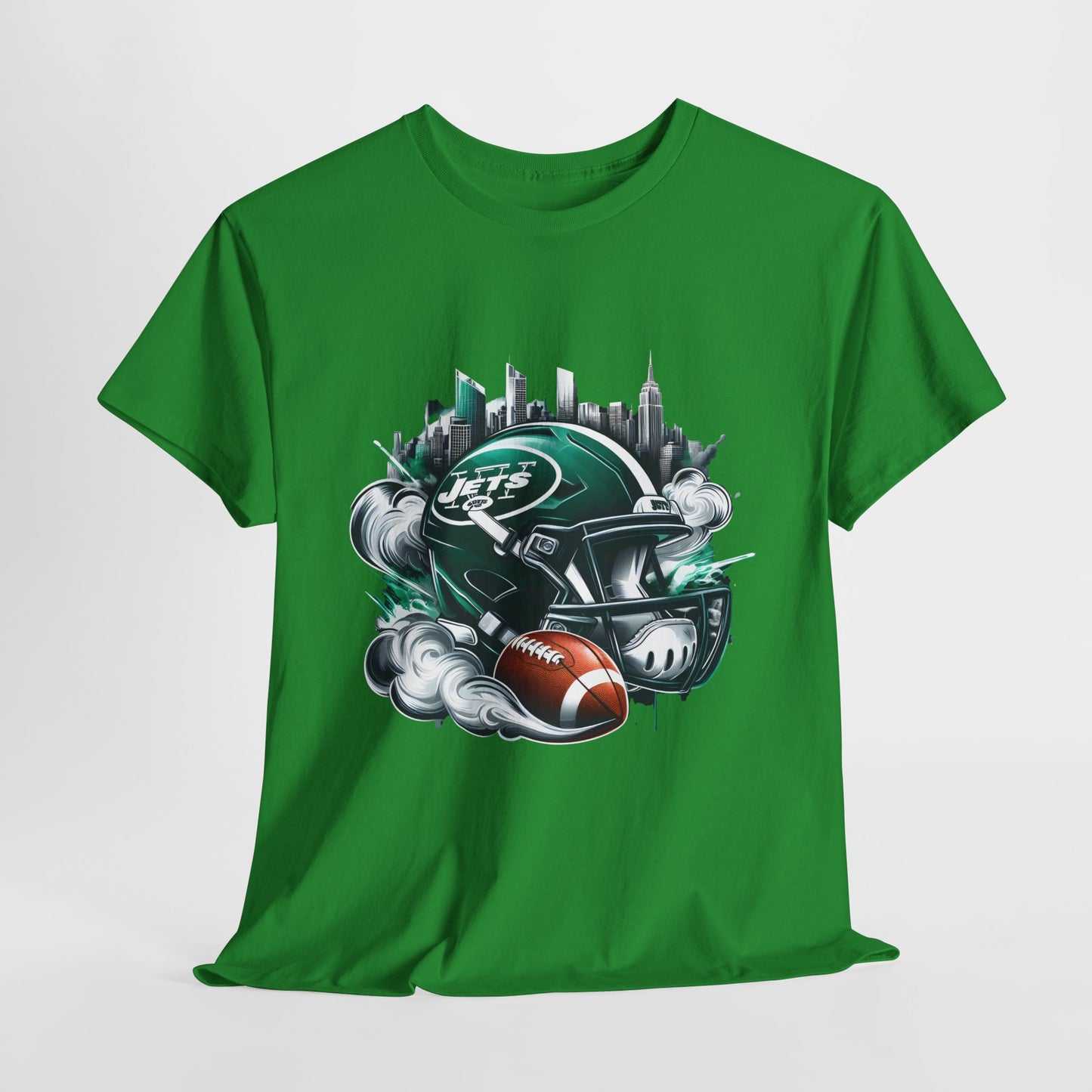 Sports Jets Football Helmet #25 Unisex Heavy Cotton Tee