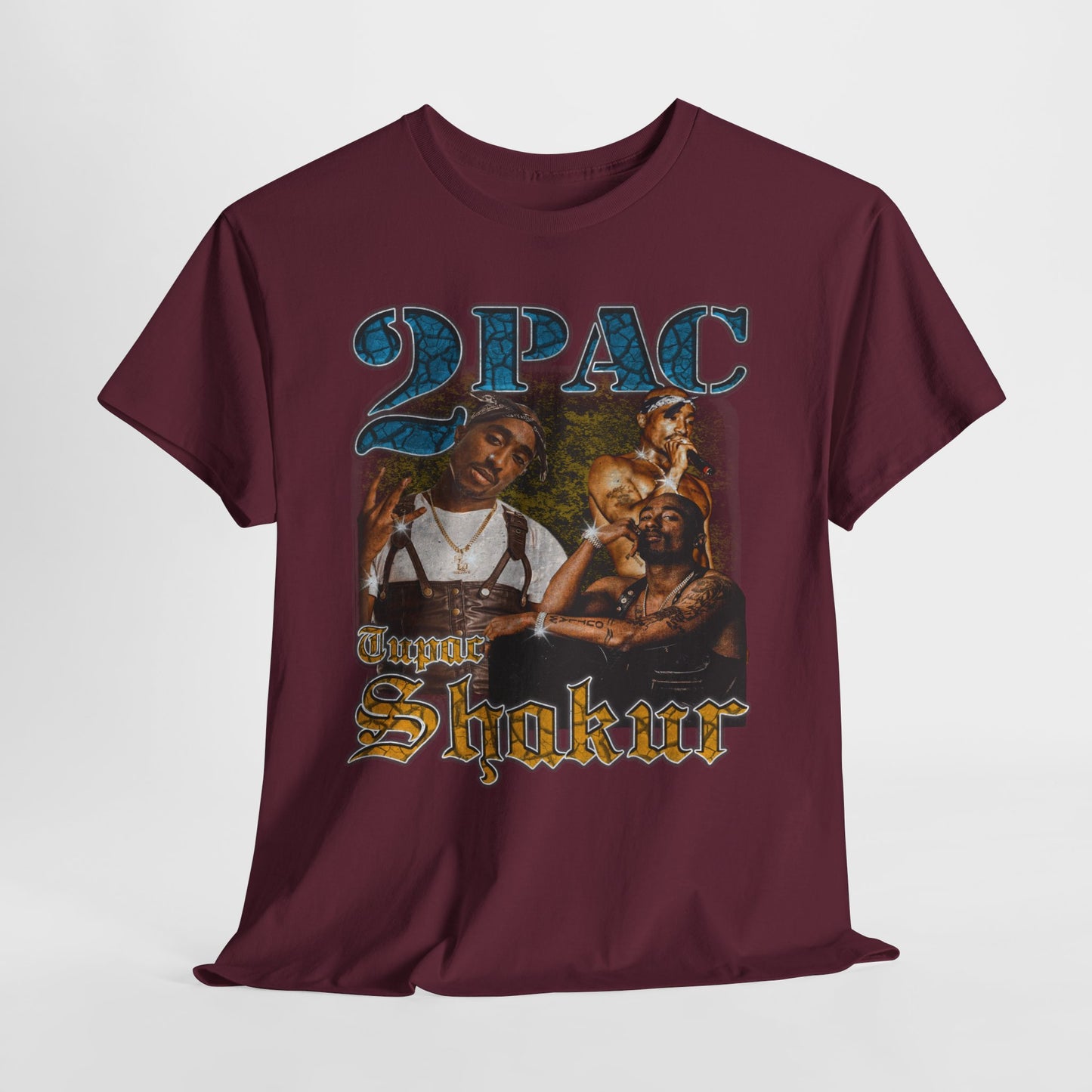 Pac 2 Hip-Hop Unisex Heavy Cotton Tee - 312tshirts 2