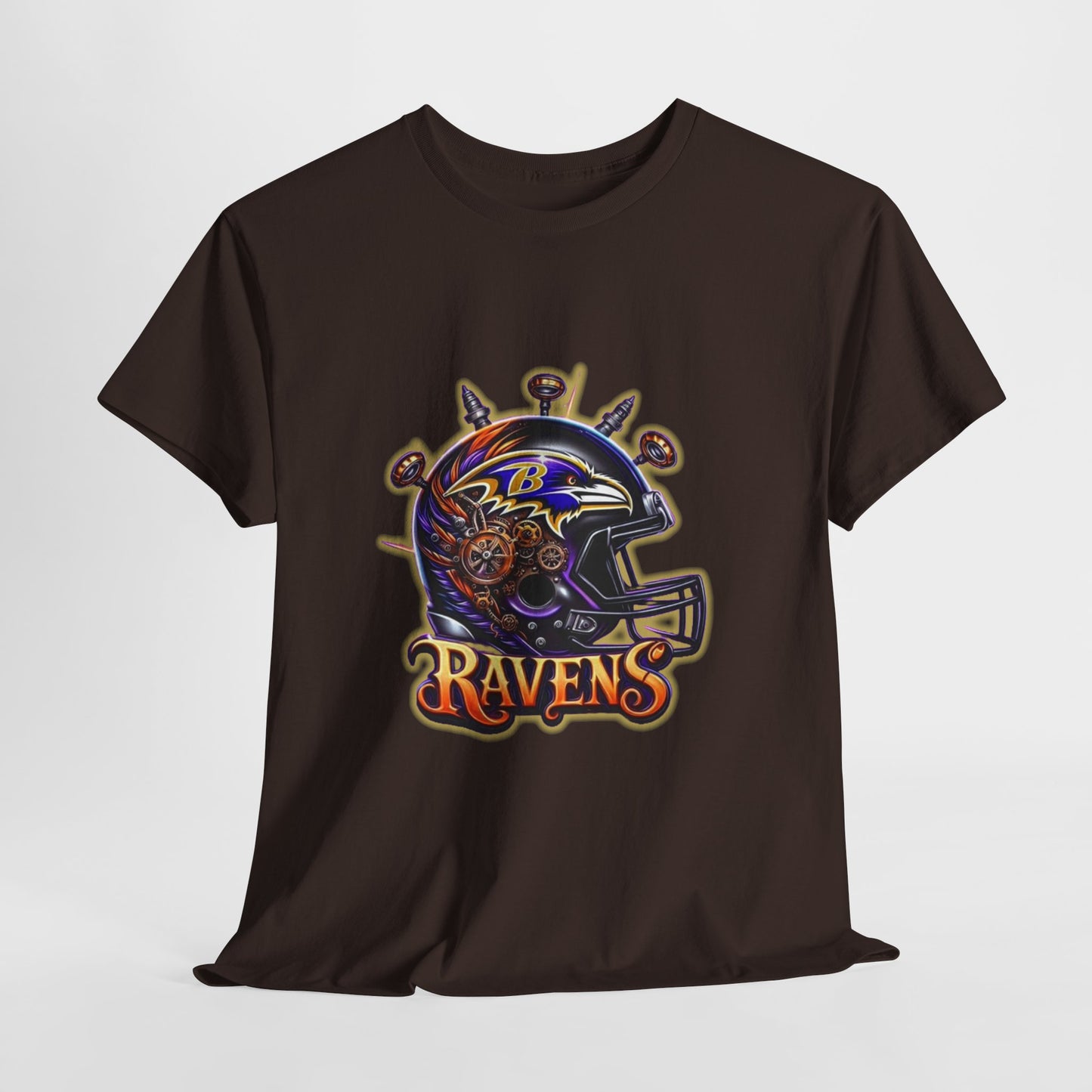 Sports Ravens Football Helmet #2 Unisex Heavy Cotton Tee