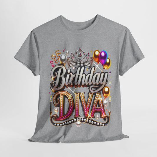 Birthday Diva #11 Heavy Cotton Tee - 312tshirts 2
