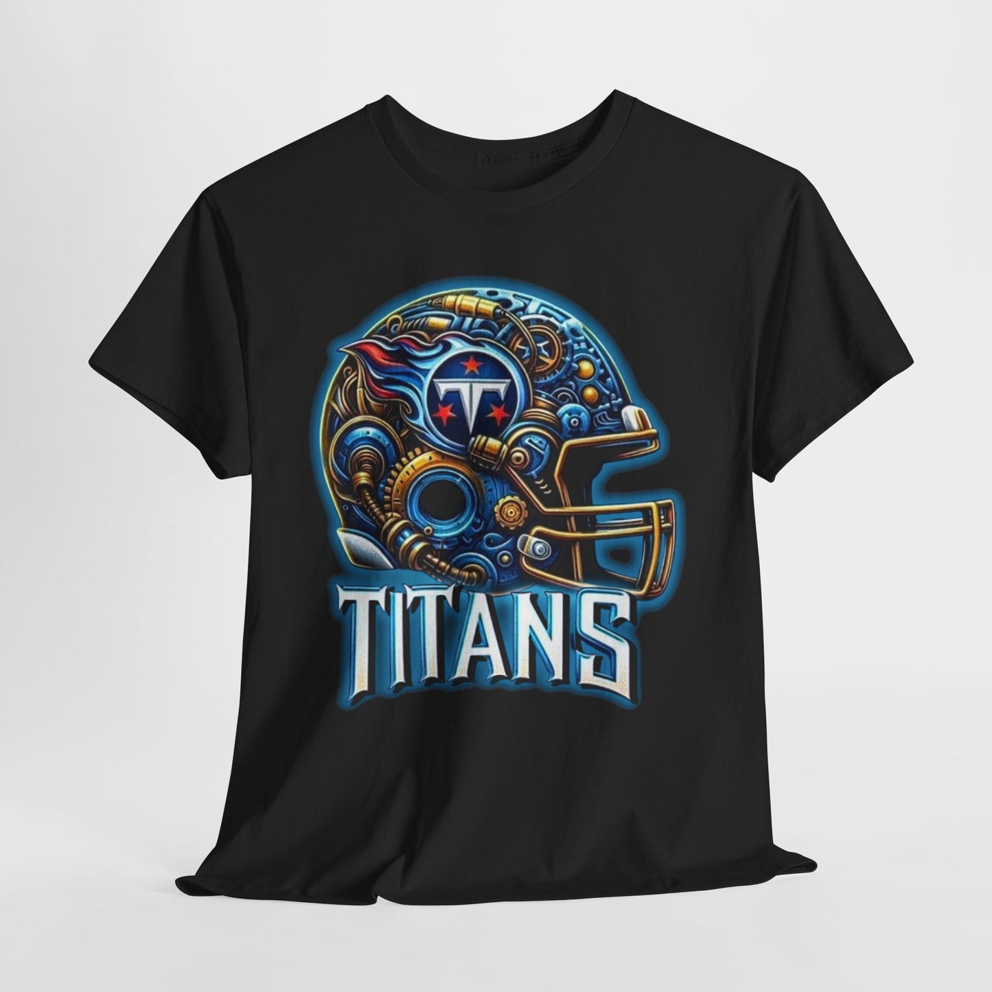 Sports Titans Football Helmet #2 Unisex Heavy Cotton Tee