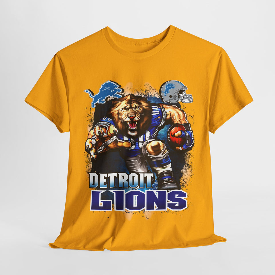 NFL Mascot Detroit Unisex Heavy Cotton Tee