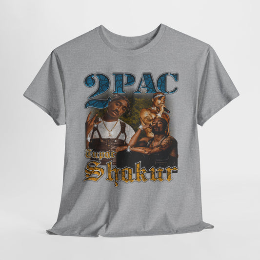 Pac 2 Hip-Hop Unisex Heavy Cotton Tee - 312tshirts 2