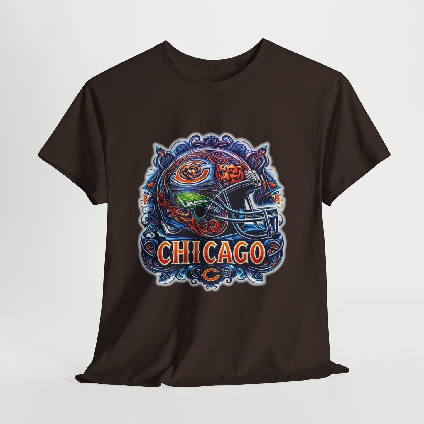 Sports Bears Football Helmet #2 Unisex Heavy Cotton Tee