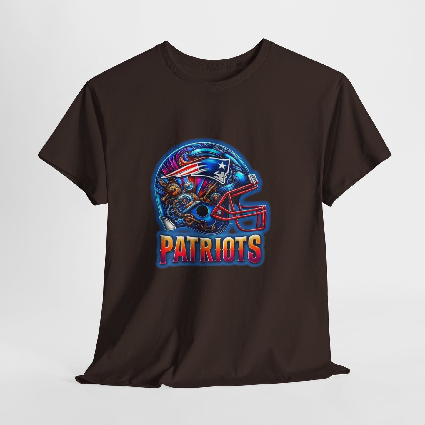 Sports Patriots Football Helmet #2 Unisex Heavy Cotton Tee