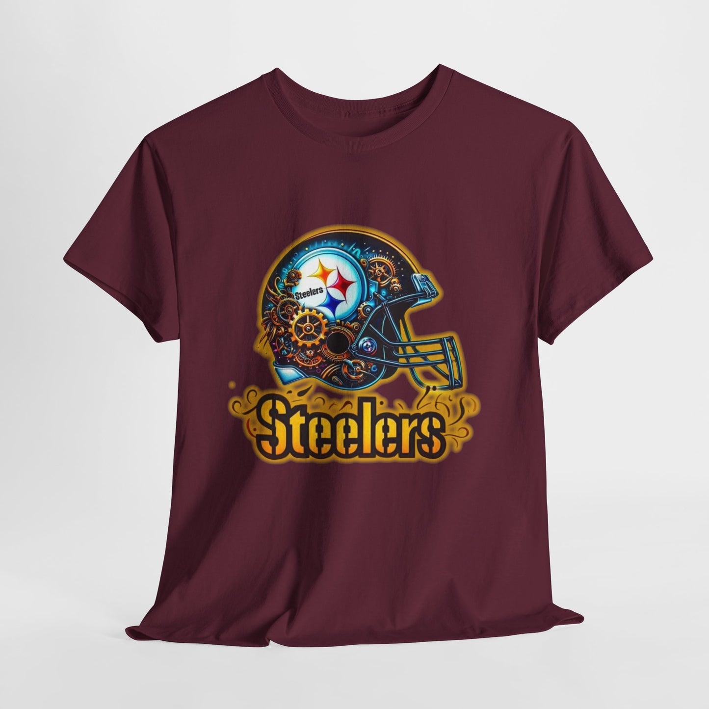 Sports Steelers Football Helmet #2 Unisex Heavy Cotton Tee