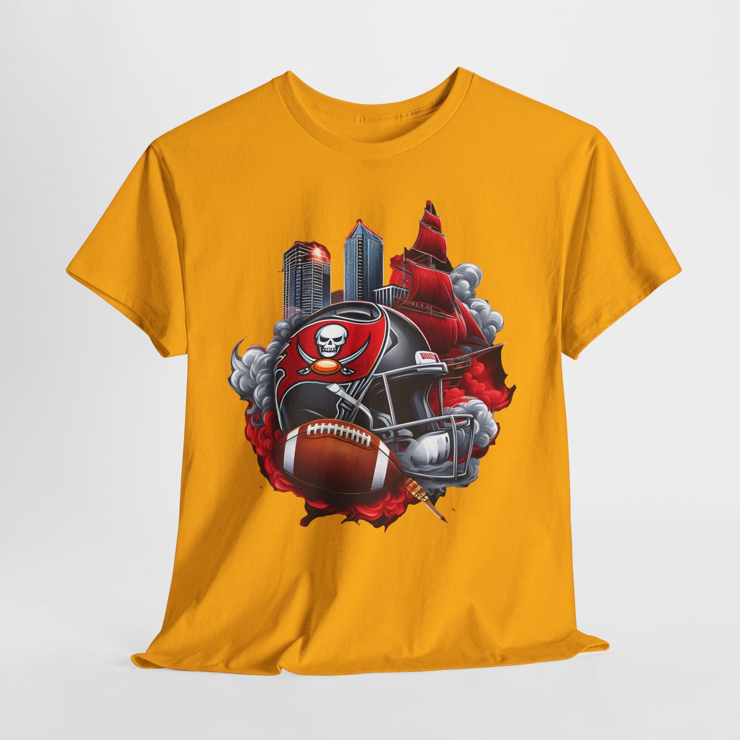 Sports Buccaneers Football Helmet #1 Unisex Heavy Cotton Tee