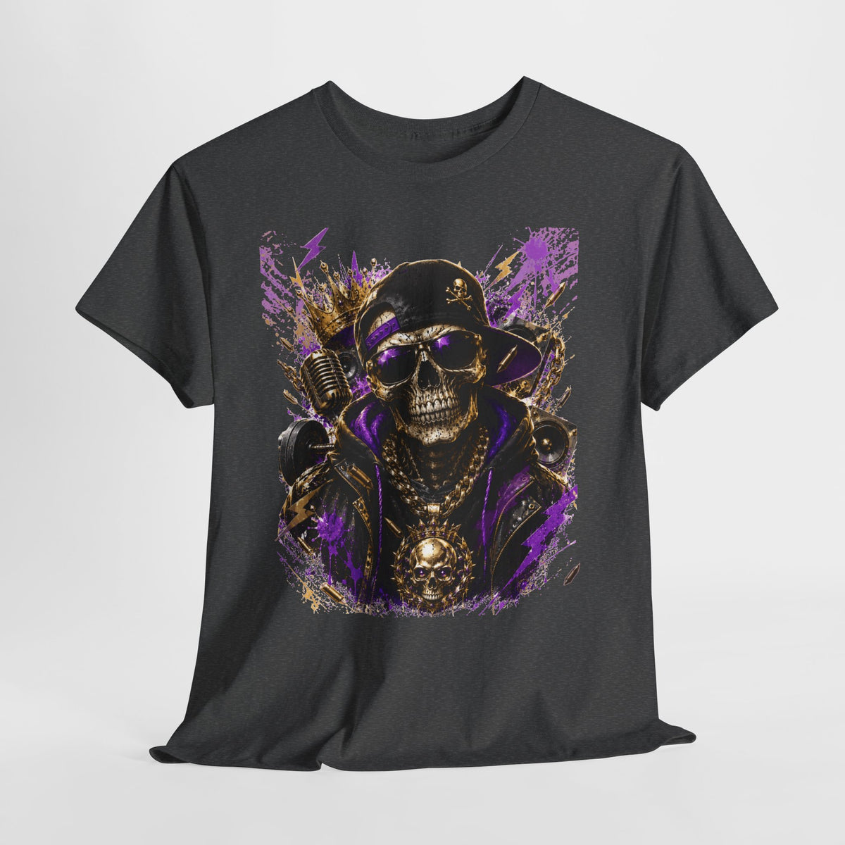 Hip-Hop Skeleton Man #1 Unisex Heavy Cotton Tee