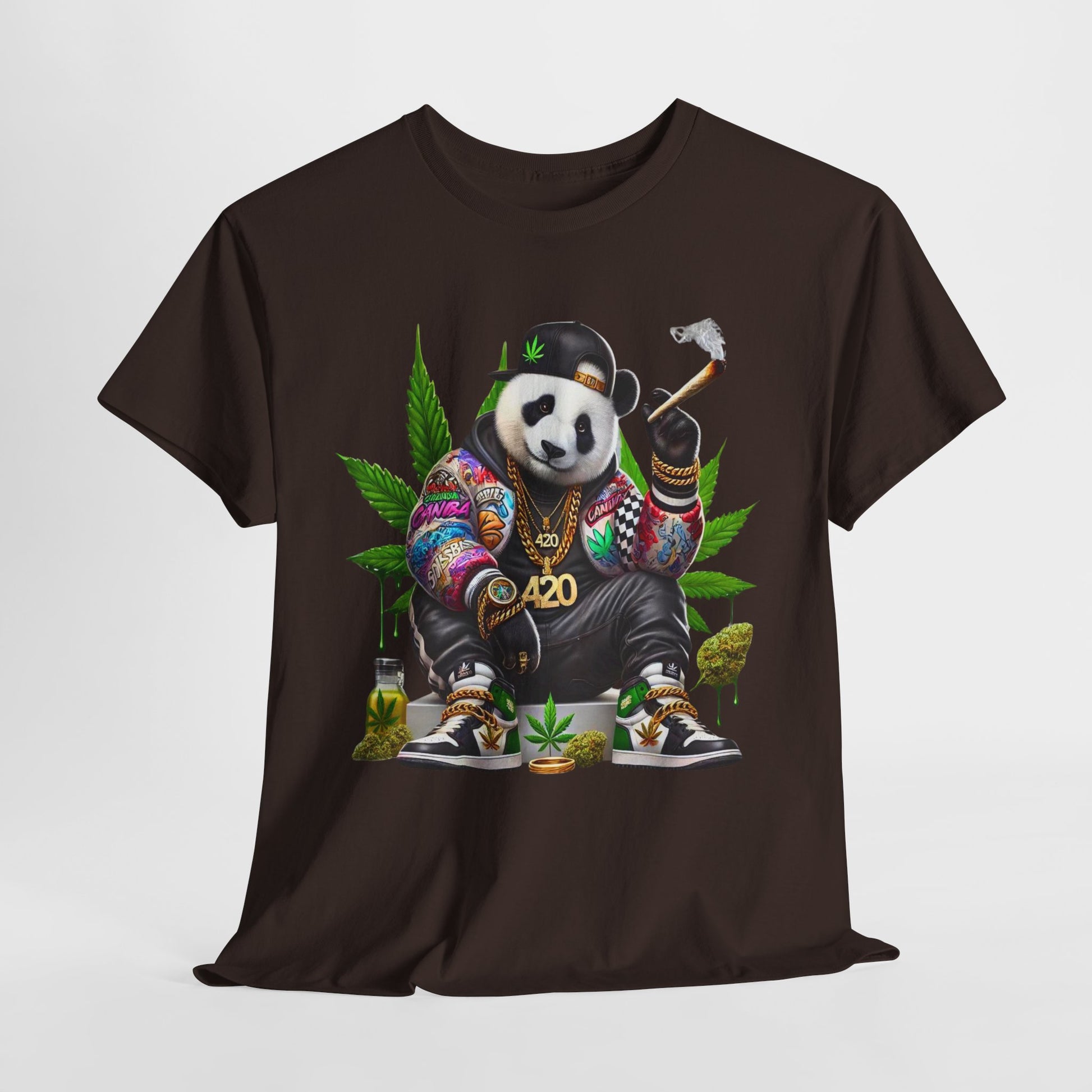 420 Panda #1 Heavy Cotton Tee - 312tshirts 2