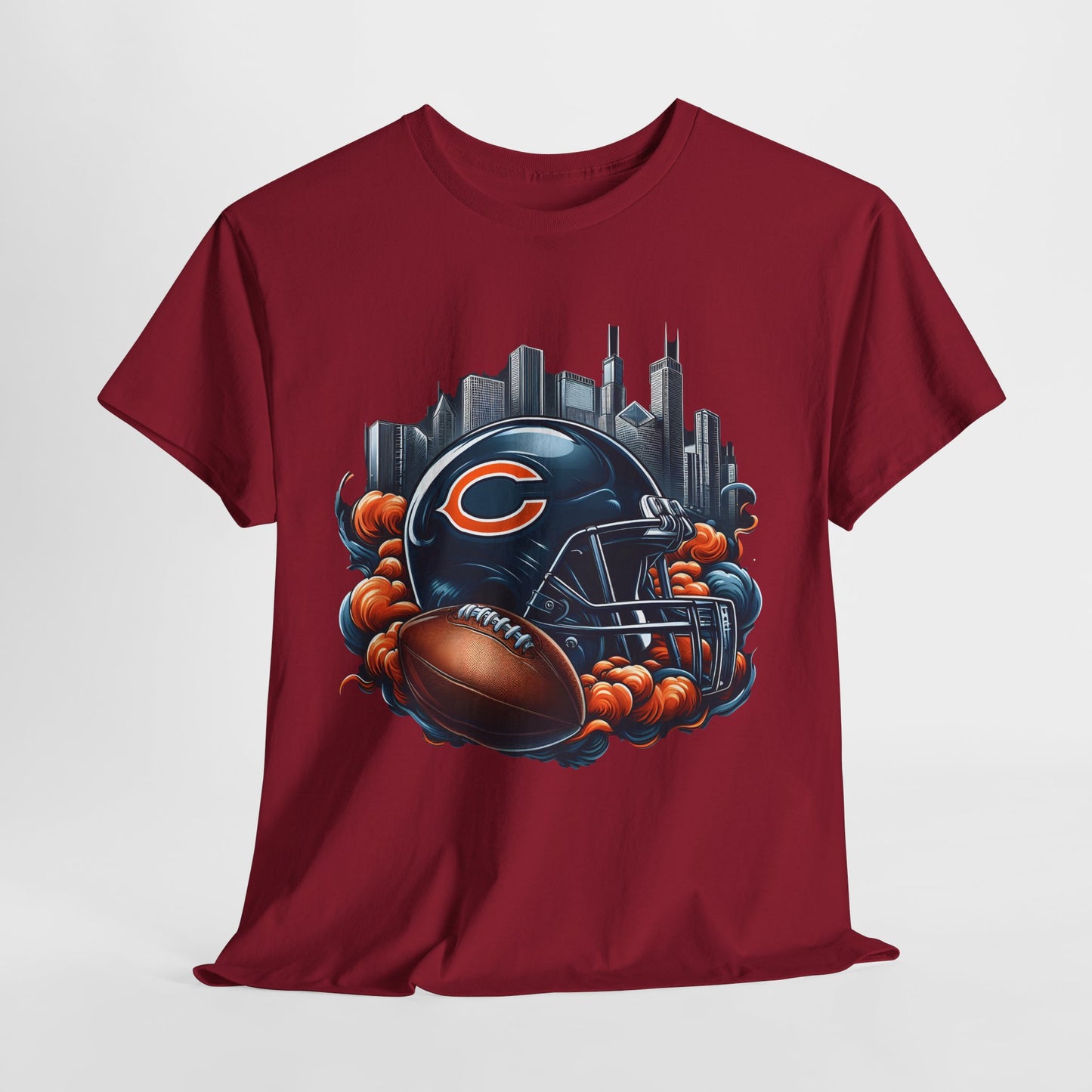 Sports Bears Football Helmet #1 Unisex Heavy Cotton Tee
