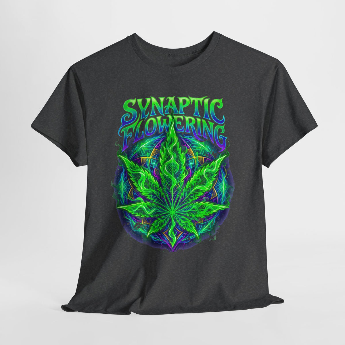 420 Neon Flower #1 Unisex Heavy Cotton Tee