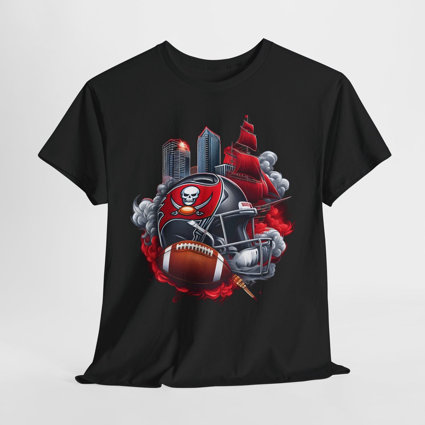 Sports Buccaneers Football Helmet #1 Unisex Heavy Cotton Tee