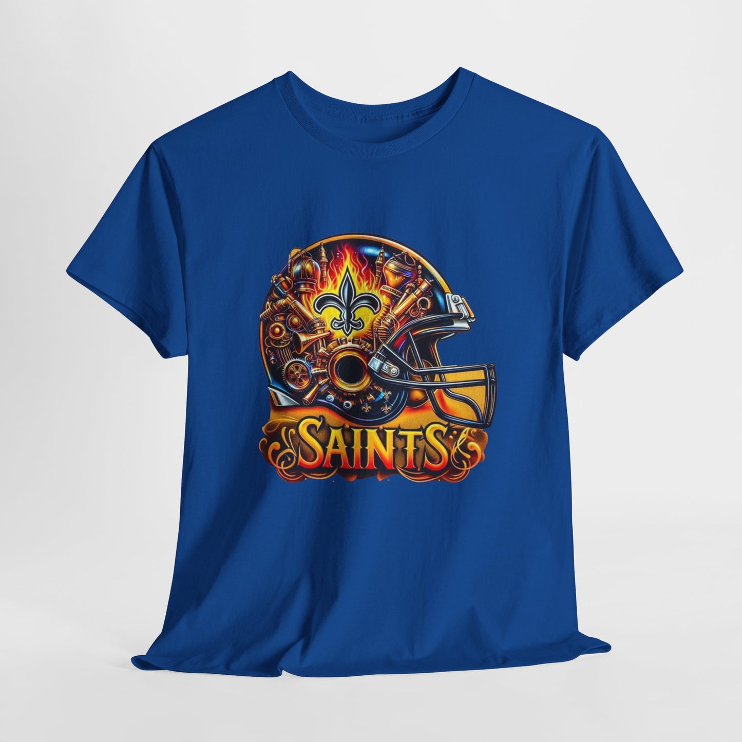 Sports Saints Football Helmet #2 Unisex Heavy Cotton Tee