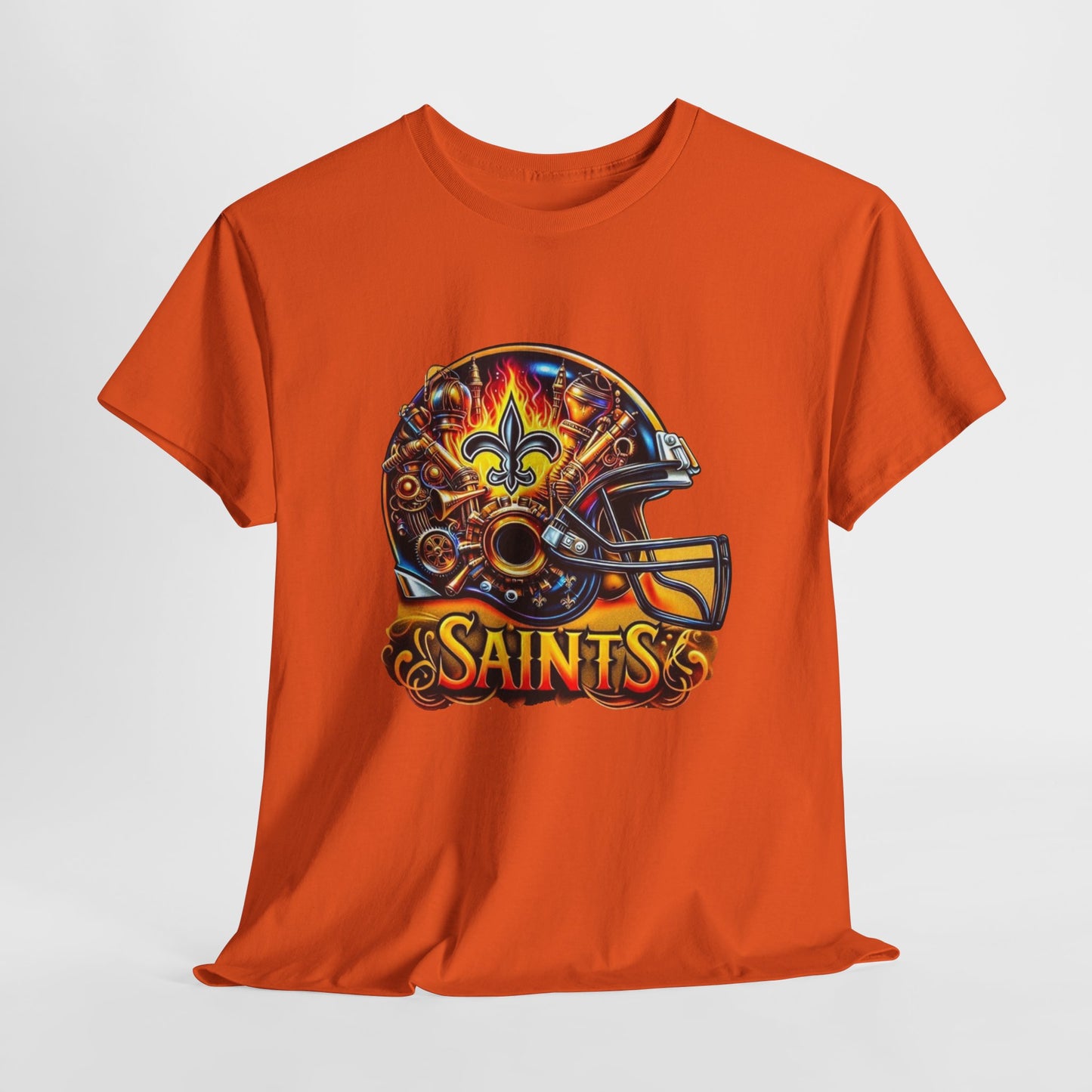 Sports Saints Football Helmet #2 Unisex Heavy Cotton Tee