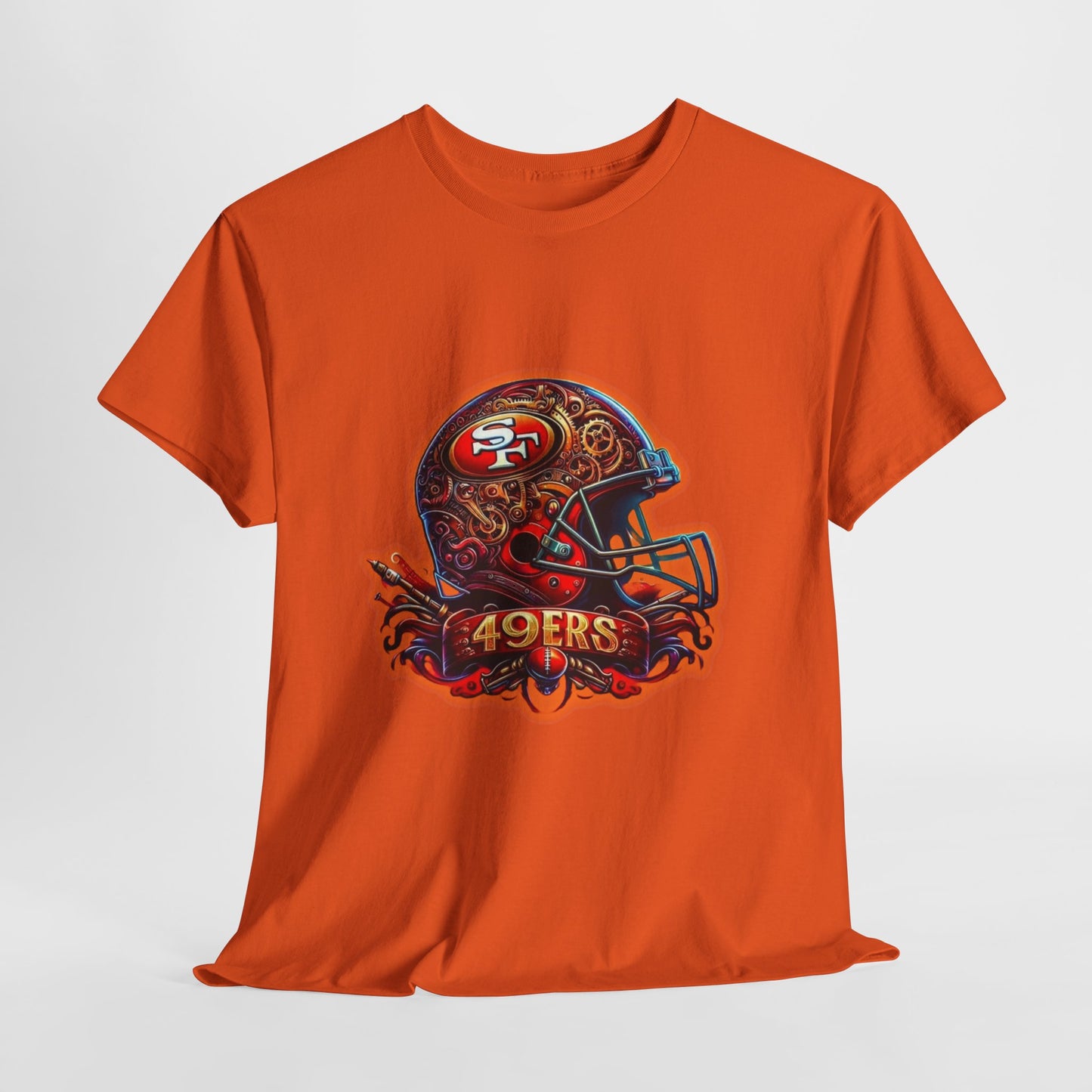 Sports 49ers Football Helmet #2 Unisex Heavy Cotton Tee