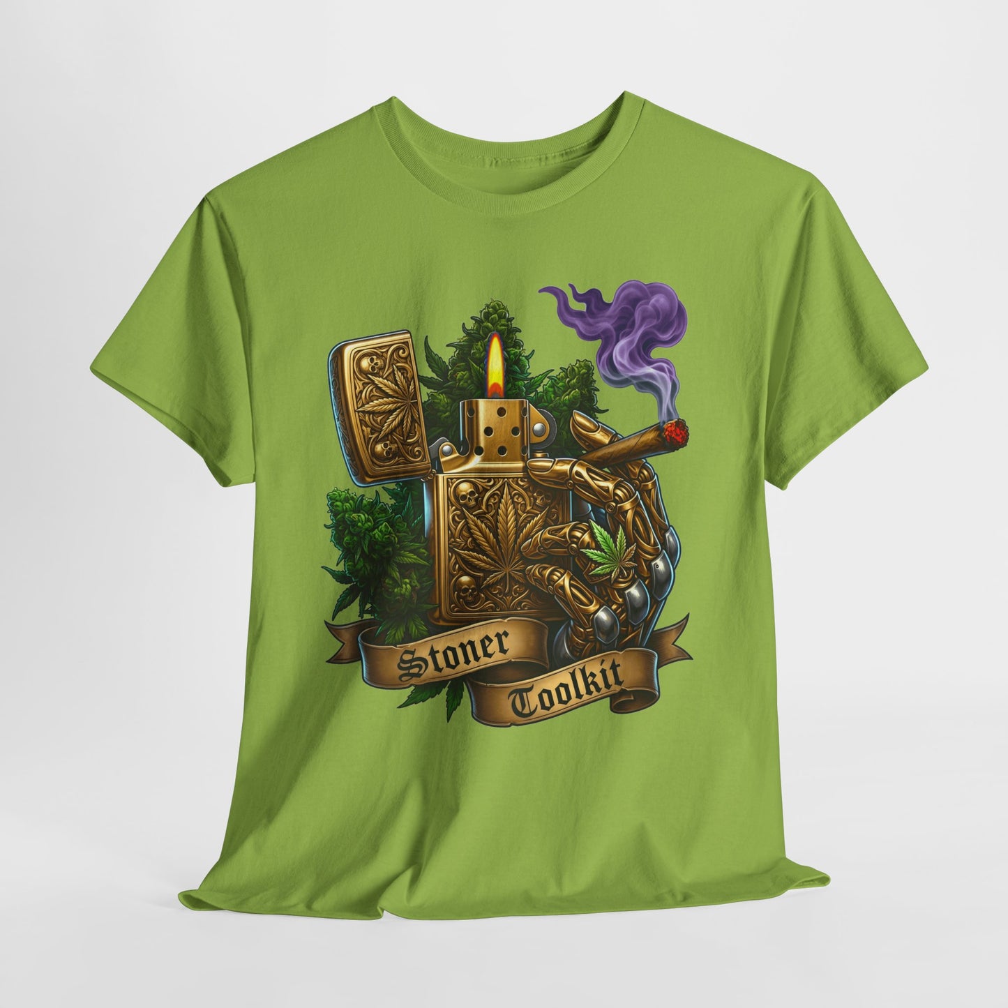 420 Vintage Lighter #1 Unisex Heavy Cotton Tee - 312tshirts 2