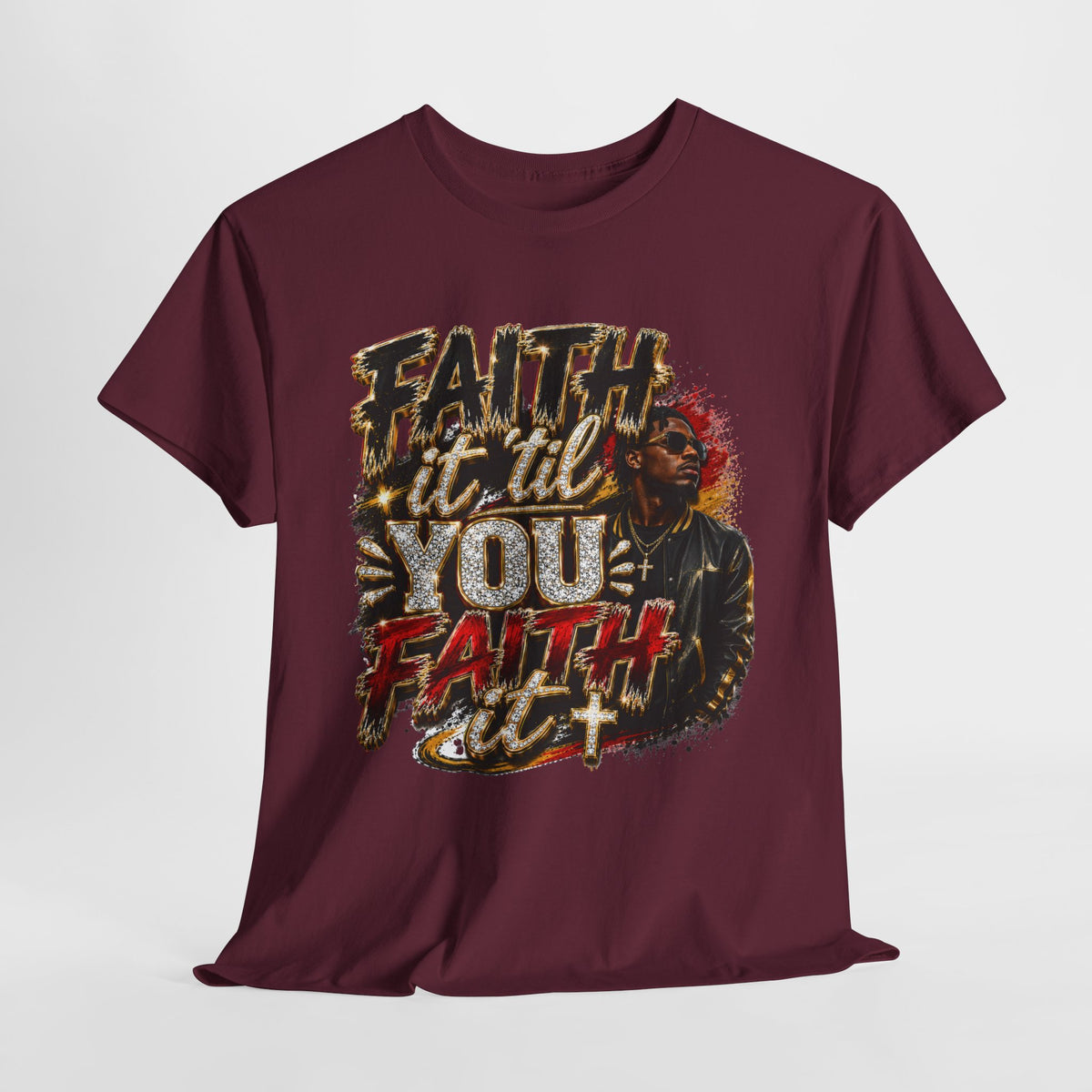 Faith It Til You Faith It #1 Unisex Heavy Cotton Tee
