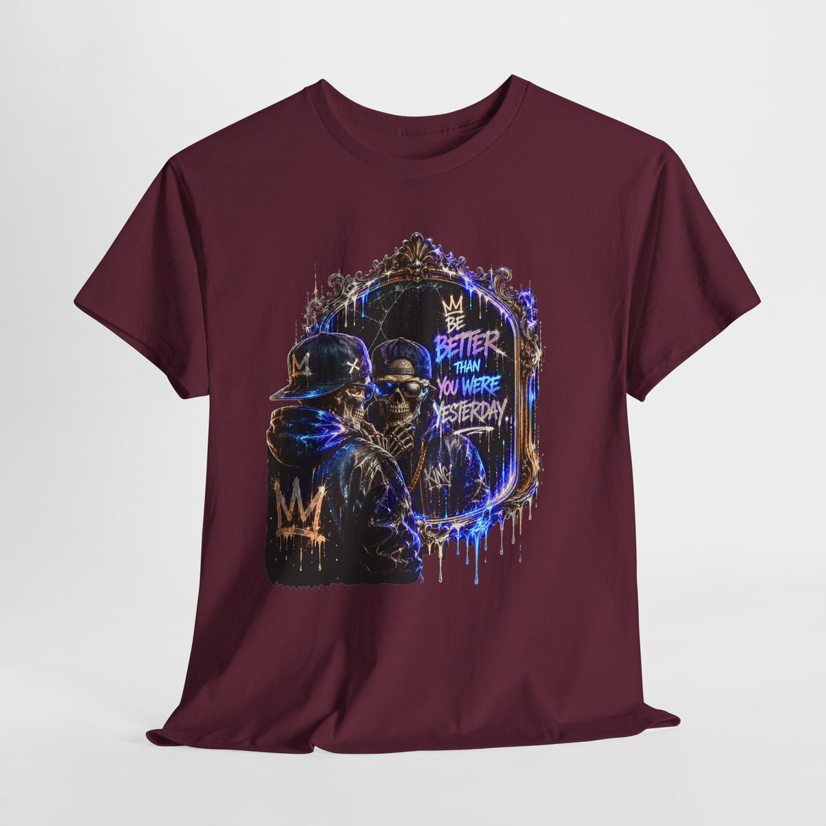 Mirror Skelton Man #1 Unisex Heavy Cotton Tee