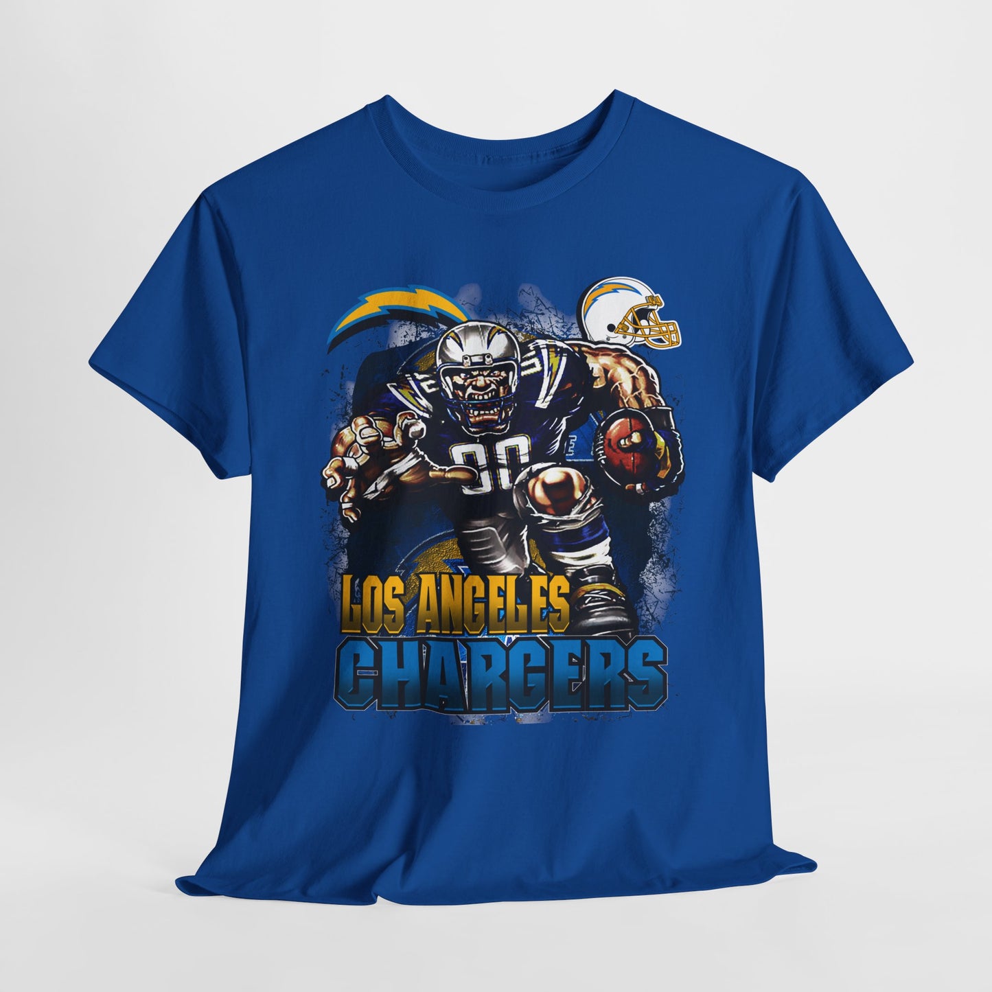 Sports Mascot Los Angeles Chargers Unisex Heavy Cotton Tee - 312tshirts 2