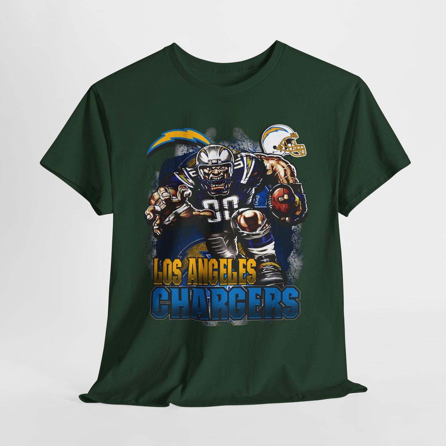 Sports Mascot Los Angeles Chargers Unisex Heavy Cotton Tee - 312tshirts 2
