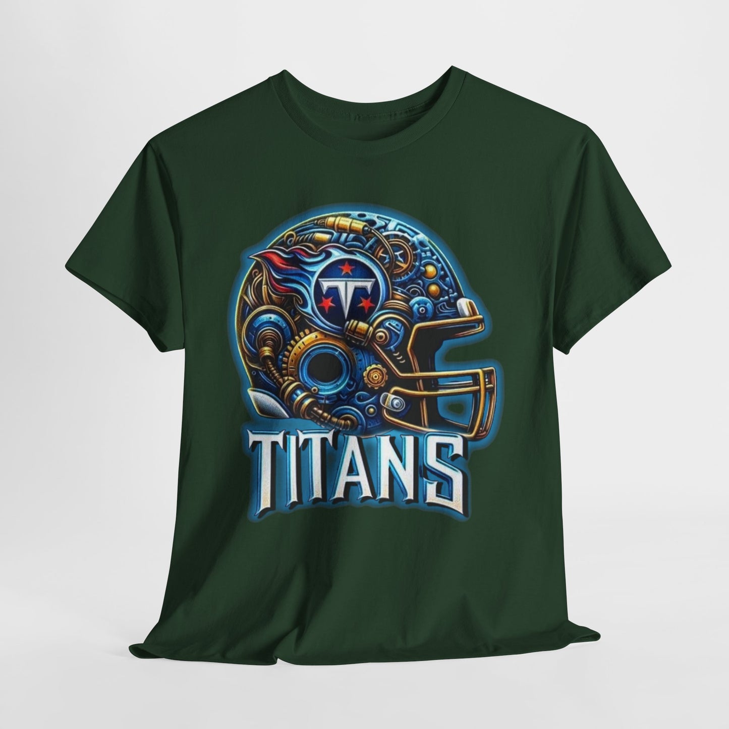 Sports Titans Football Helmet #2 Unisex Heavy Cotton Tee