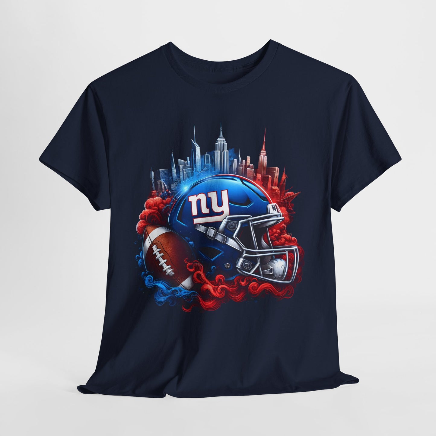 Sports NY Giants Football Helmet #1 Unisex Heavy Cotton Tee