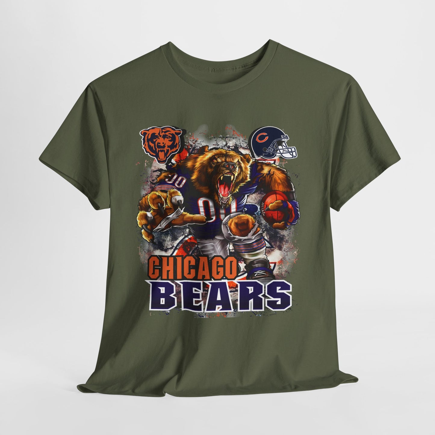 Sports Mascot Chicago Bears Unisex Heavy Cotton Tee - 312tshirts 2