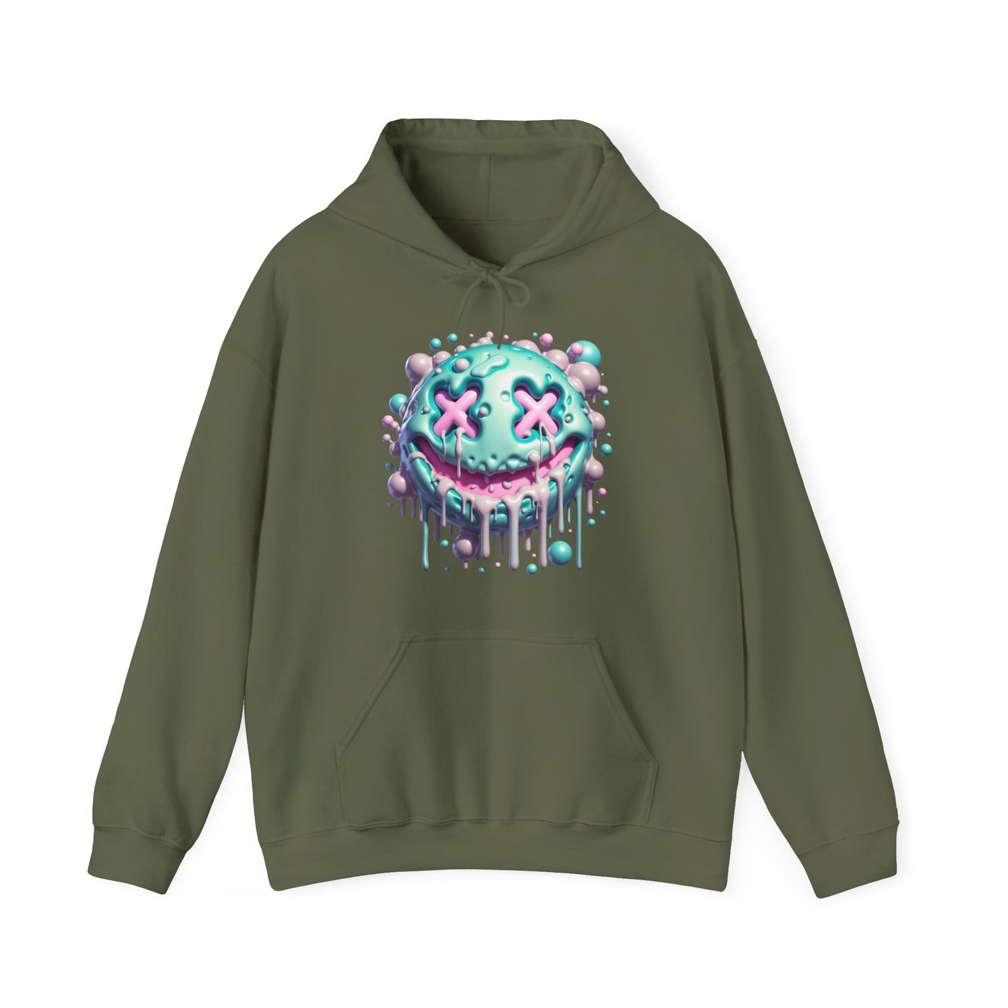 Creepy Neon Emoji #11 Unisex Heavy Sweatshirt Hoodie