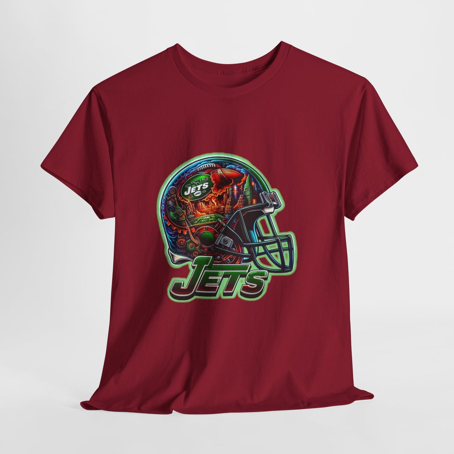 Sports Jets Football Helmet #2 Unisex Heavy Cotton Tee