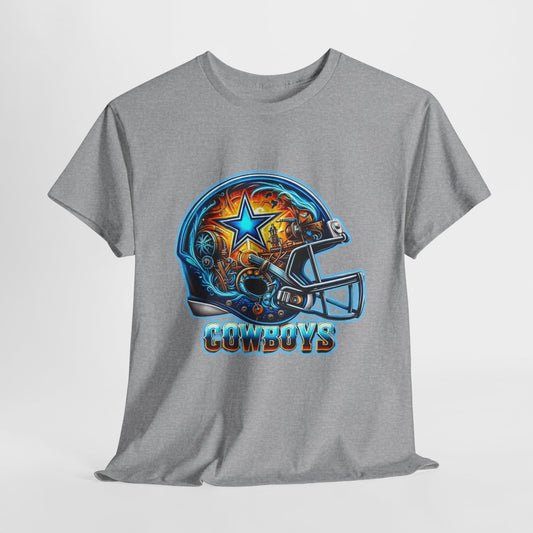 Sports Cowboys Football Helmet #2 Unisex Heavy Cotton Tee