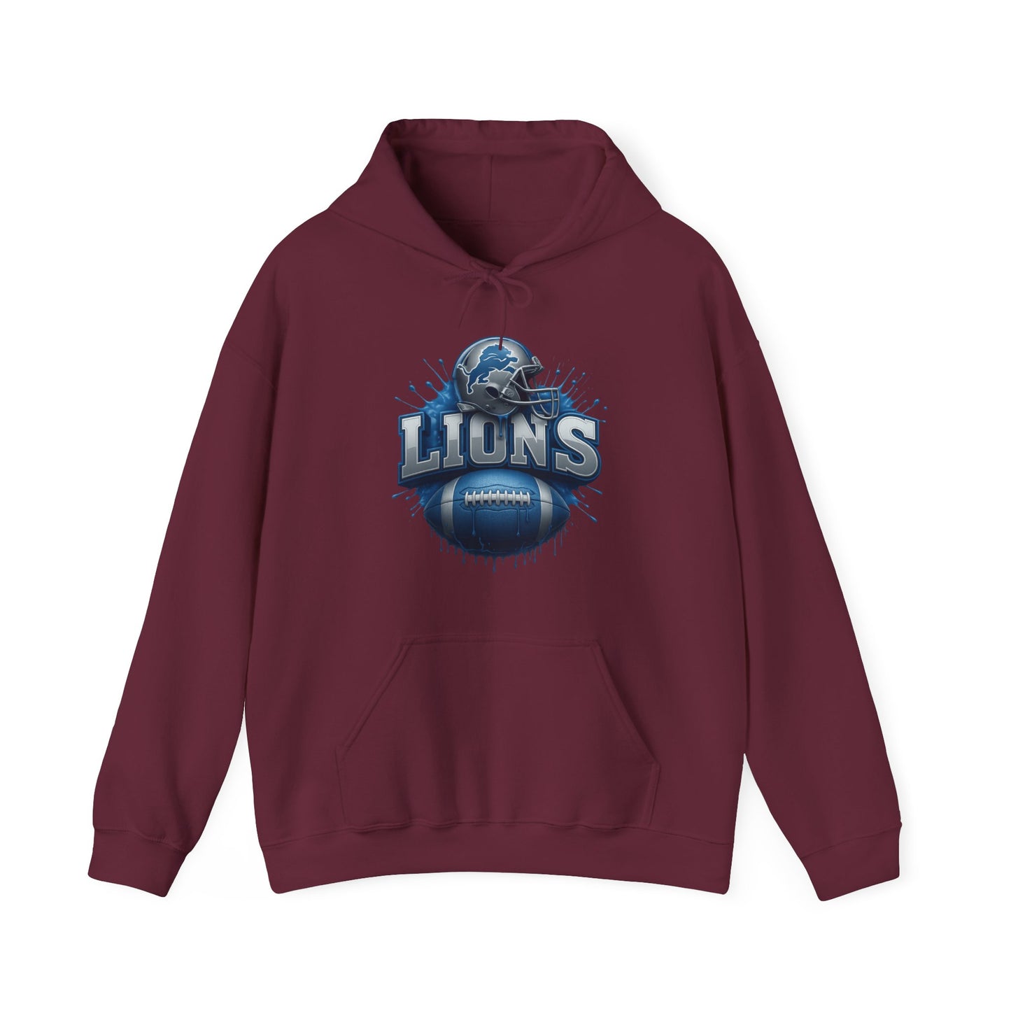 Sports Lions Football Logo #2 Unisex Heavy Sweatshirt Hoodie