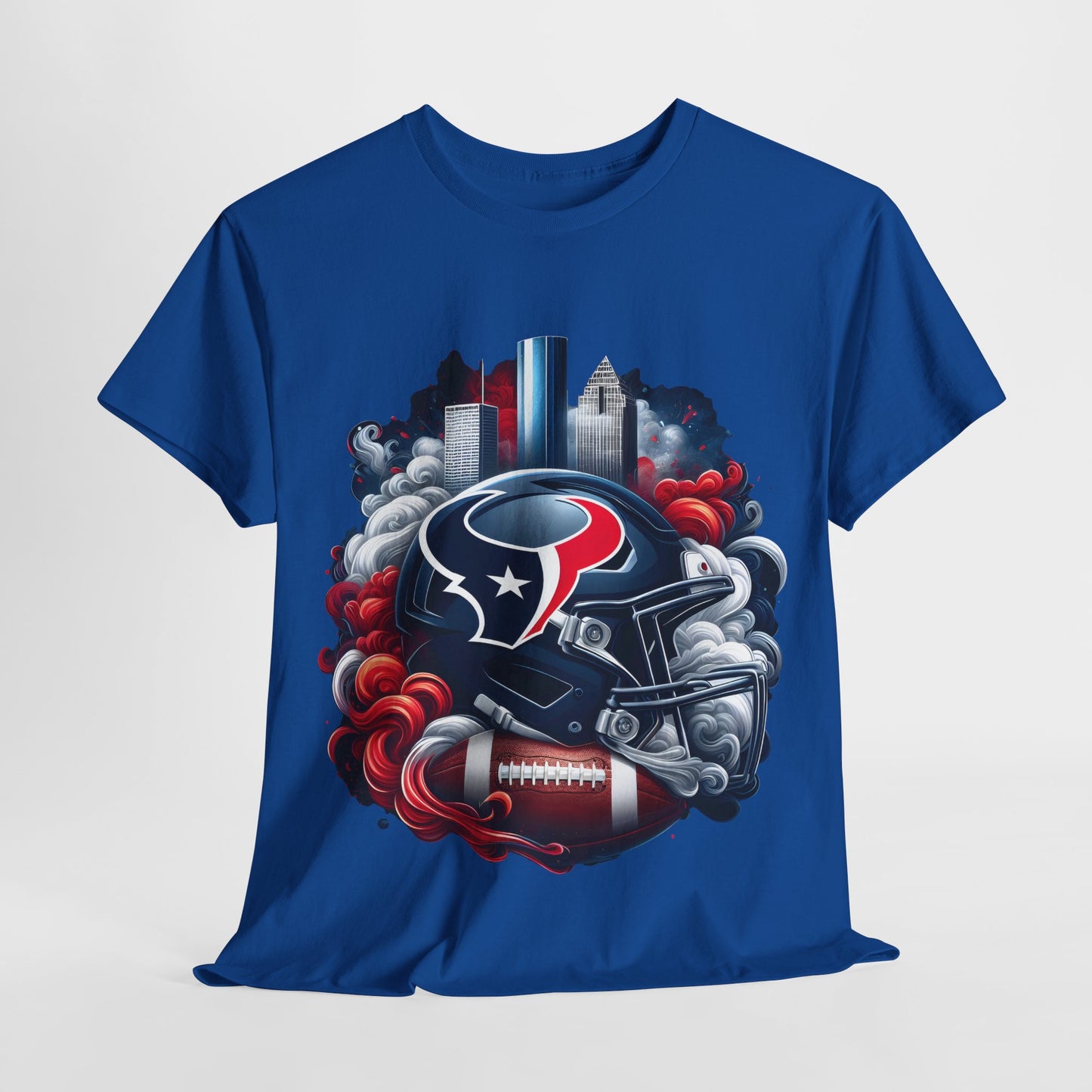 Sports Texans Football Helmet #22 Unisex Heavy Cotton Tee