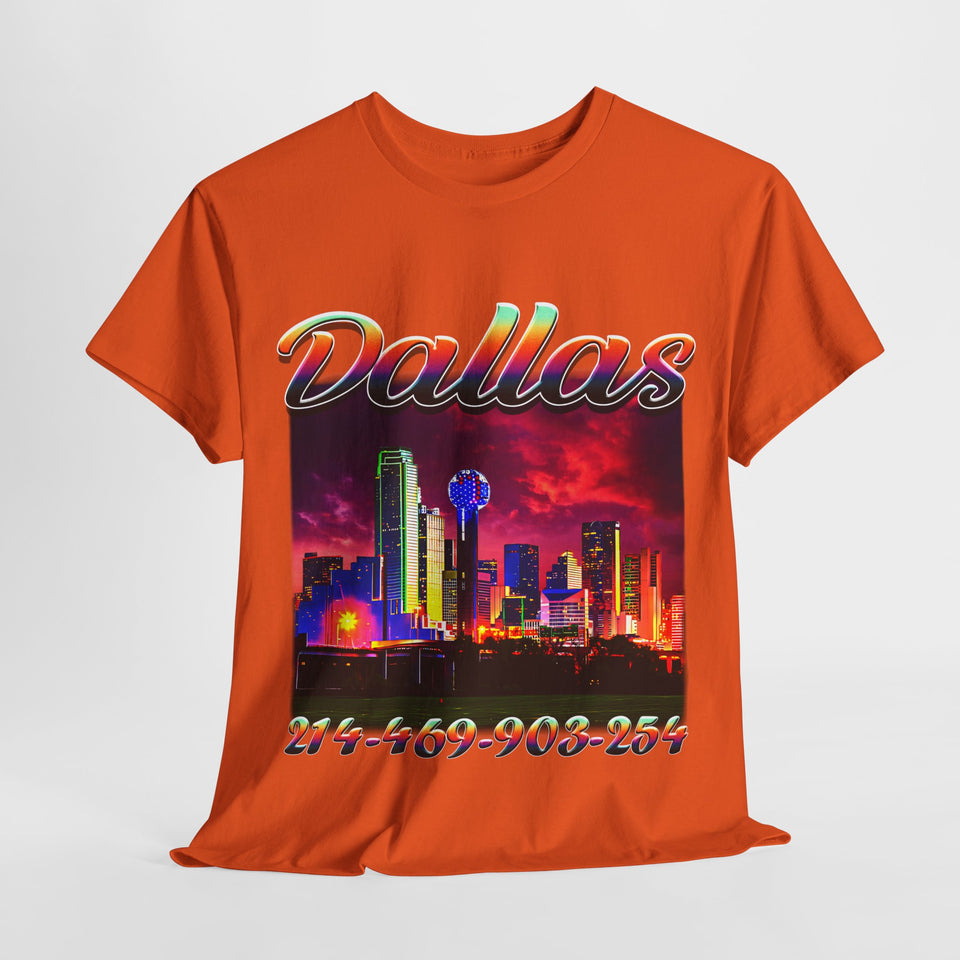 Dallas area codes 1 Unisex Heavy Cotton Tee