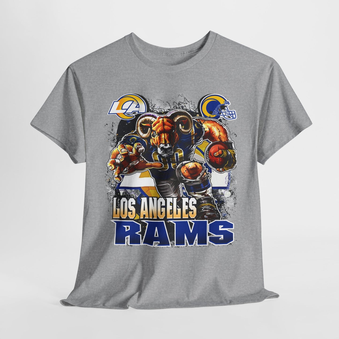 Sports Mascot Los Angeles Rams Unisex Heavy Cotton Tee - 312tshirts 2