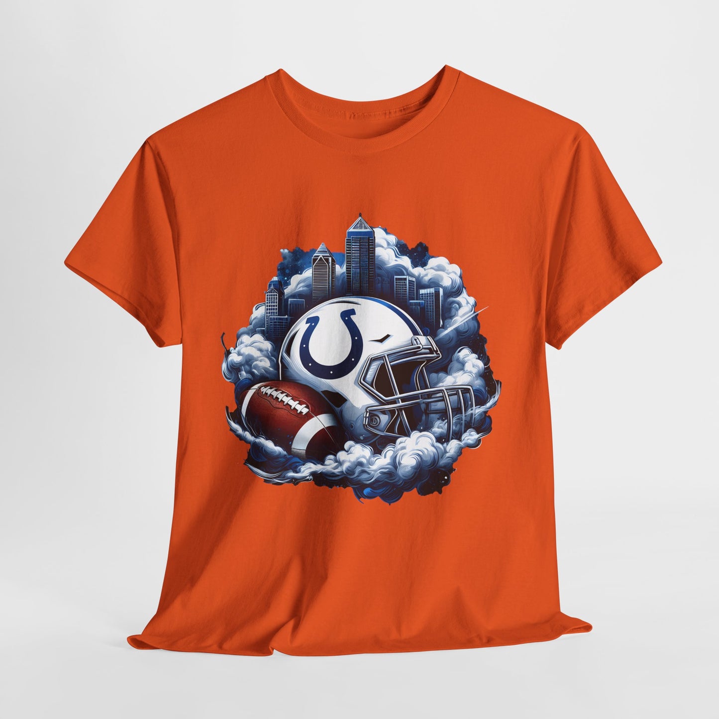 Sports Colts Football Helmet #1 Unisex Heavy Cotton Tee