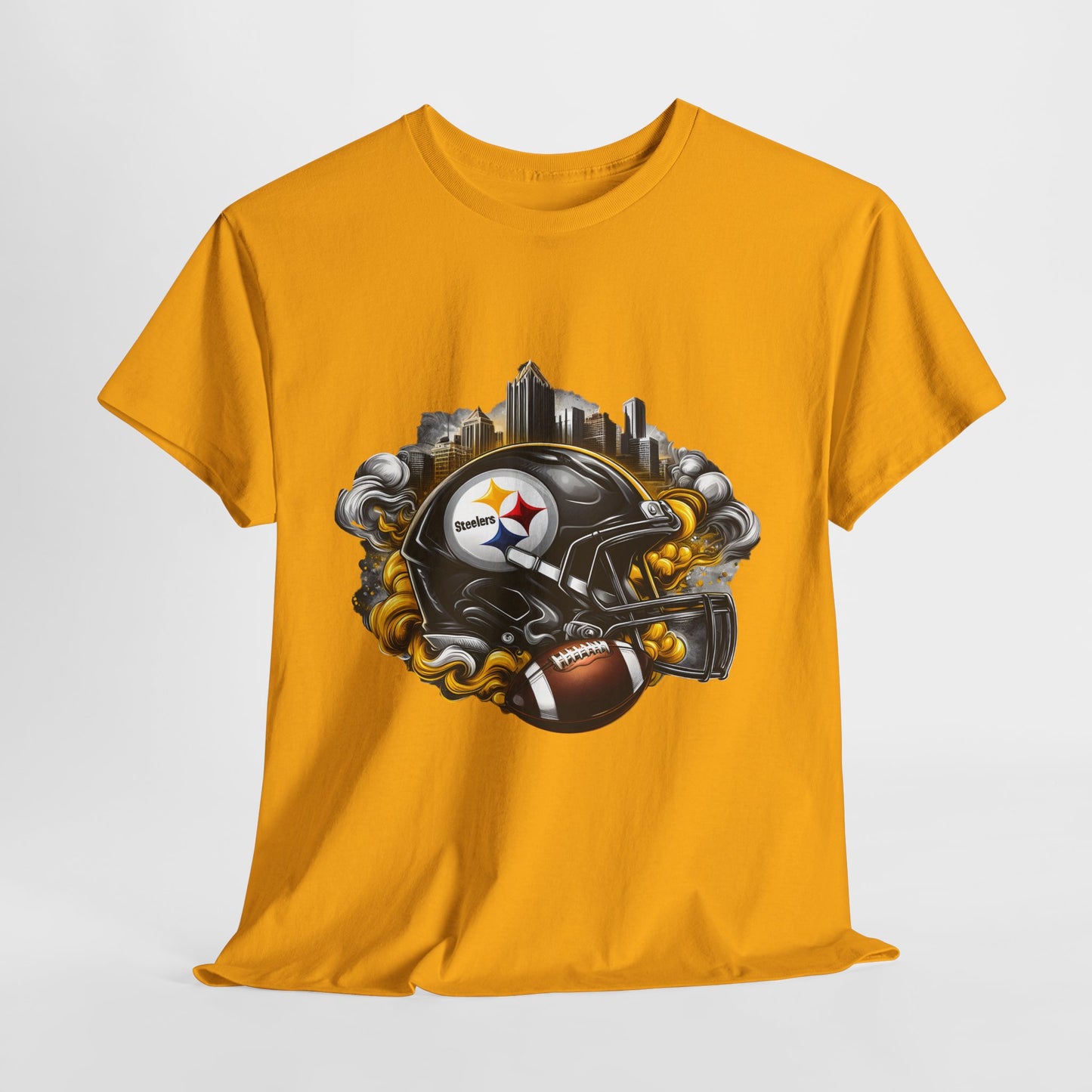 Sports Steelers Football Helmet #1 Unisex Heavy Cotton Tee