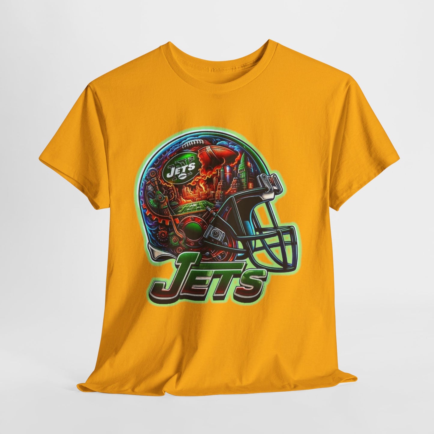 Sports Jets Football Helmet #2 Unisex Heavy Cotton Tee