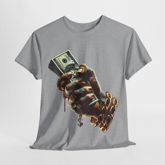 Tatted Hand Holding Cash Unisex Heavy Cotton Tee - 312tshirts 2