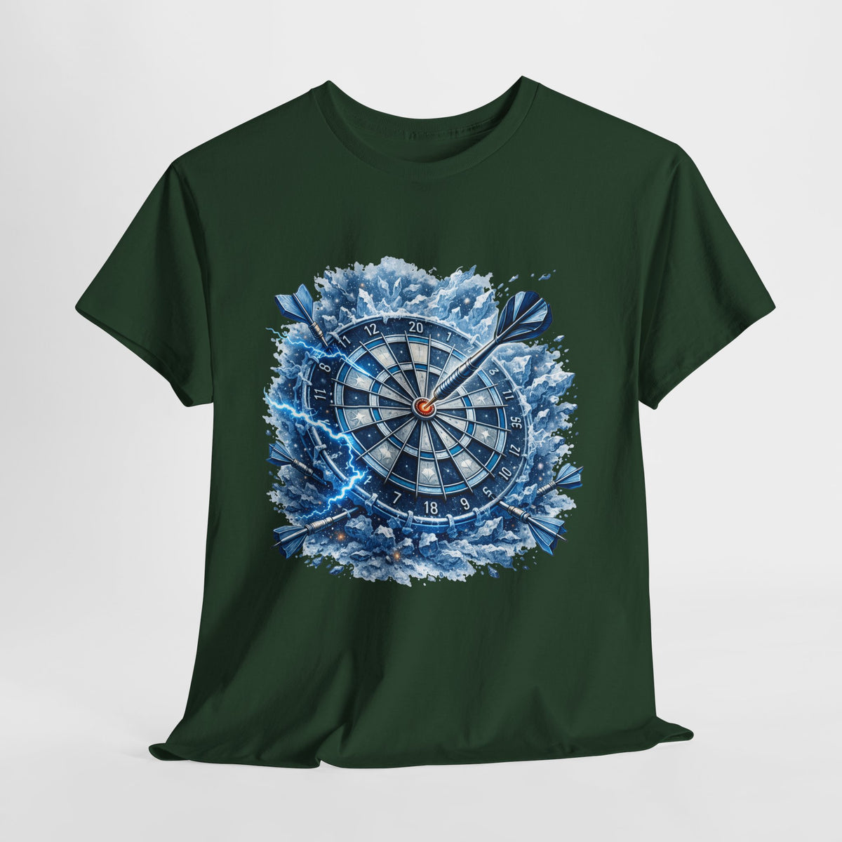 Dartboard Splash T‑Shirt — Bullseye Dart Game Graphic Tee - 312tshirts 2