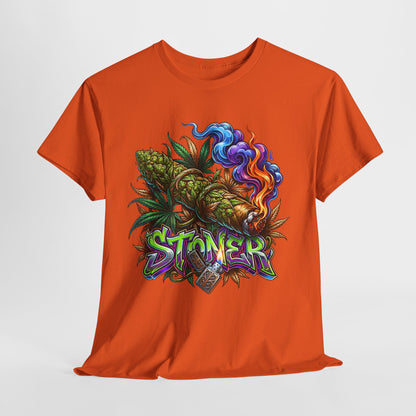 420 Psychedelic Blunt Unisex Heavy Cotton Tee - 312tshirts 2