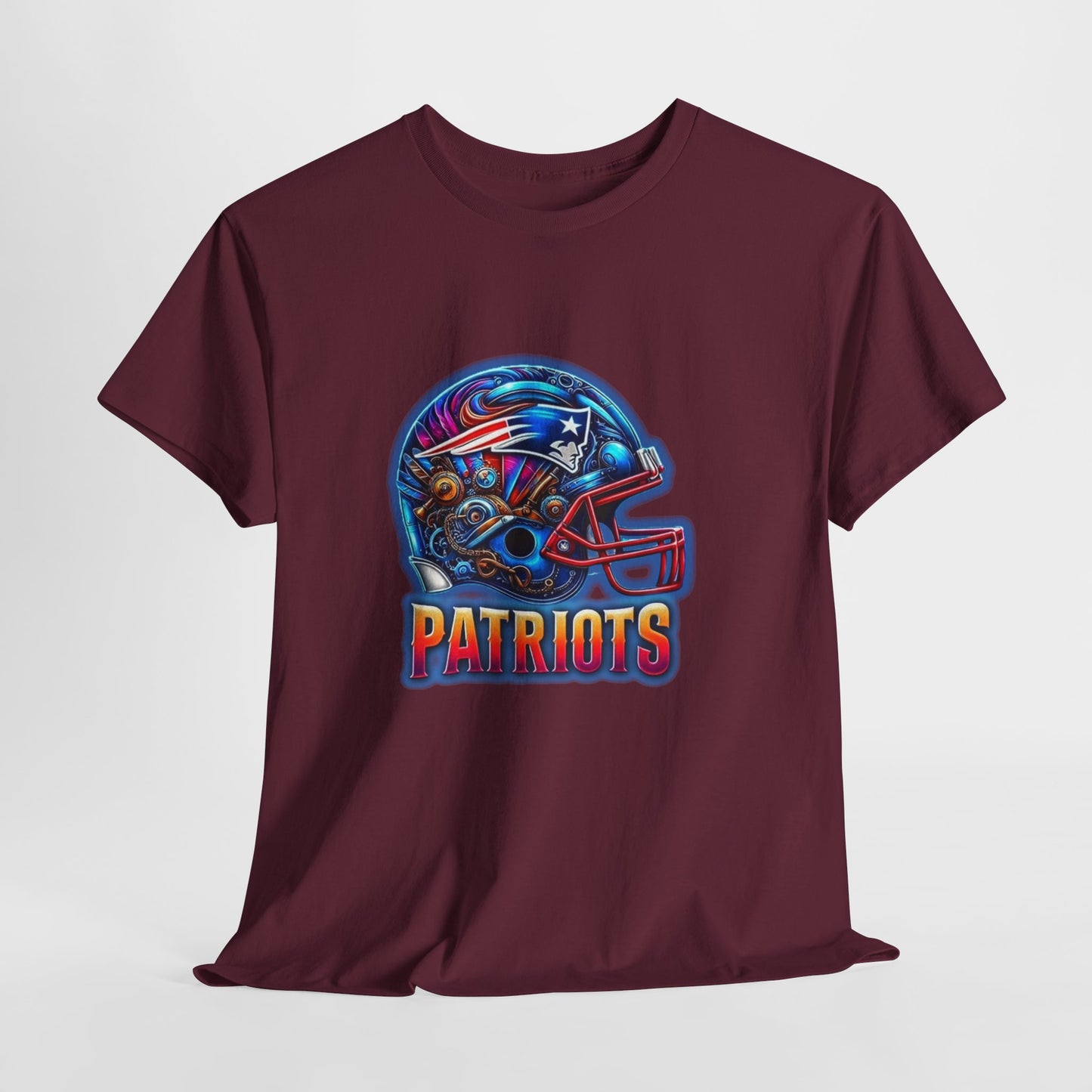 Sports Patriots Football Helmet #2 Unisex Heavy Cotton Tee