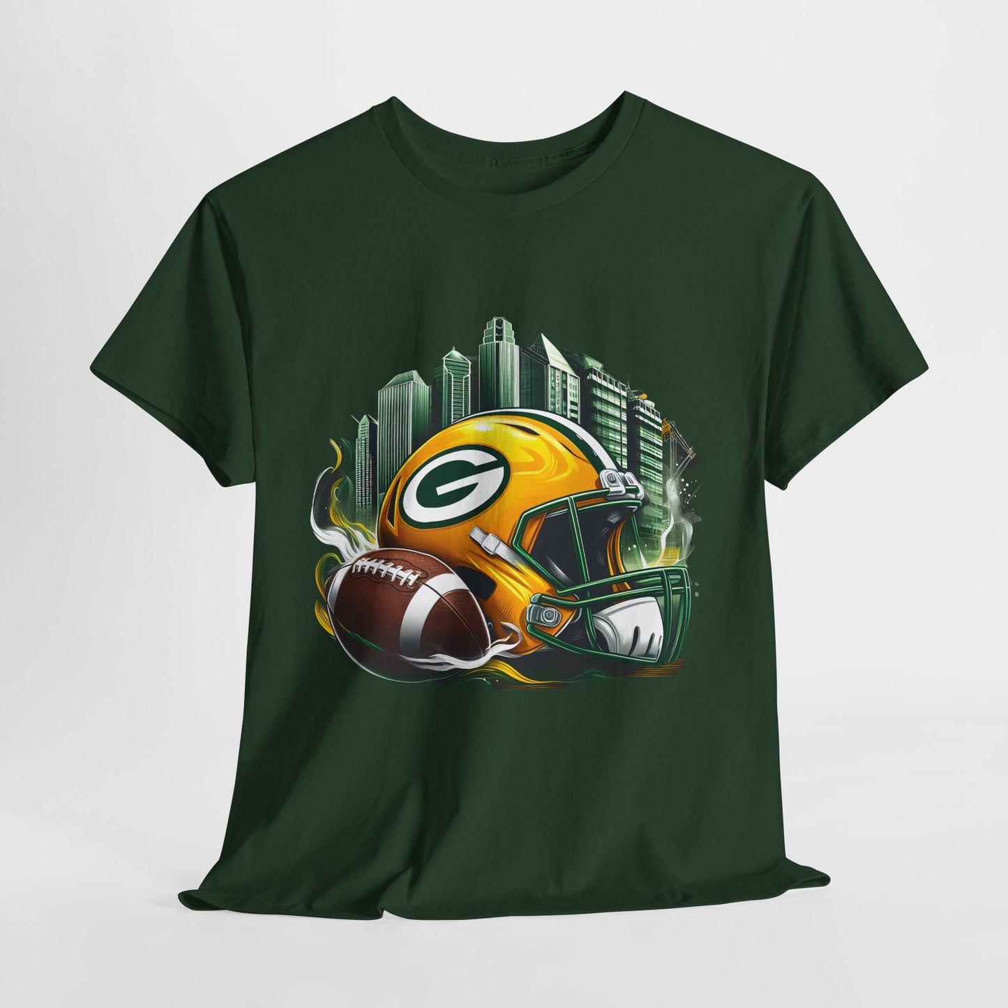 Sports Packers Football Helmet #1 Unisex Heavy Cotton Tee