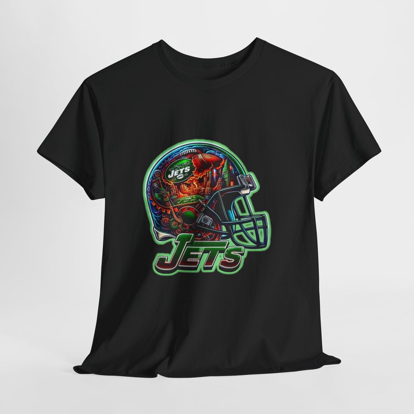 Sports Jets Football Helmet #2 Unisex Heavy Cotton Tee