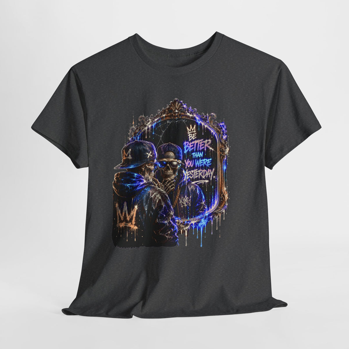 Mirror Skelton Man #1 Unisex Heavy Cotton Tee