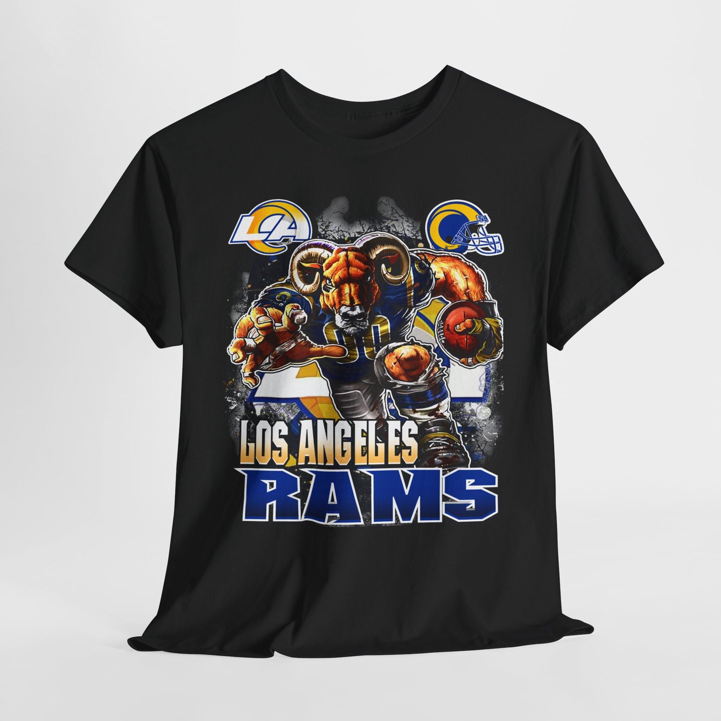 Sports Mascot Los Angeles Rams Unisex Heavy Cotton Tee - 312tshirts 2